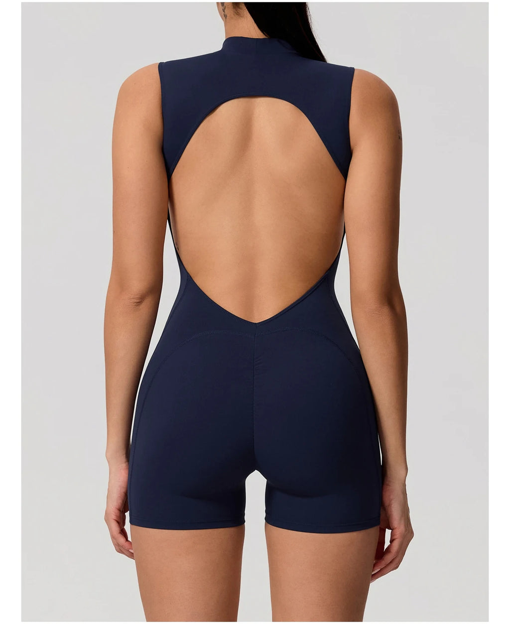 Hearuisavy Sports Overalls Women Gym High Stretch Sleeveless Yoga Bodysuit Running Push Up Butt-Lifting Fitness Jumpsuit Female