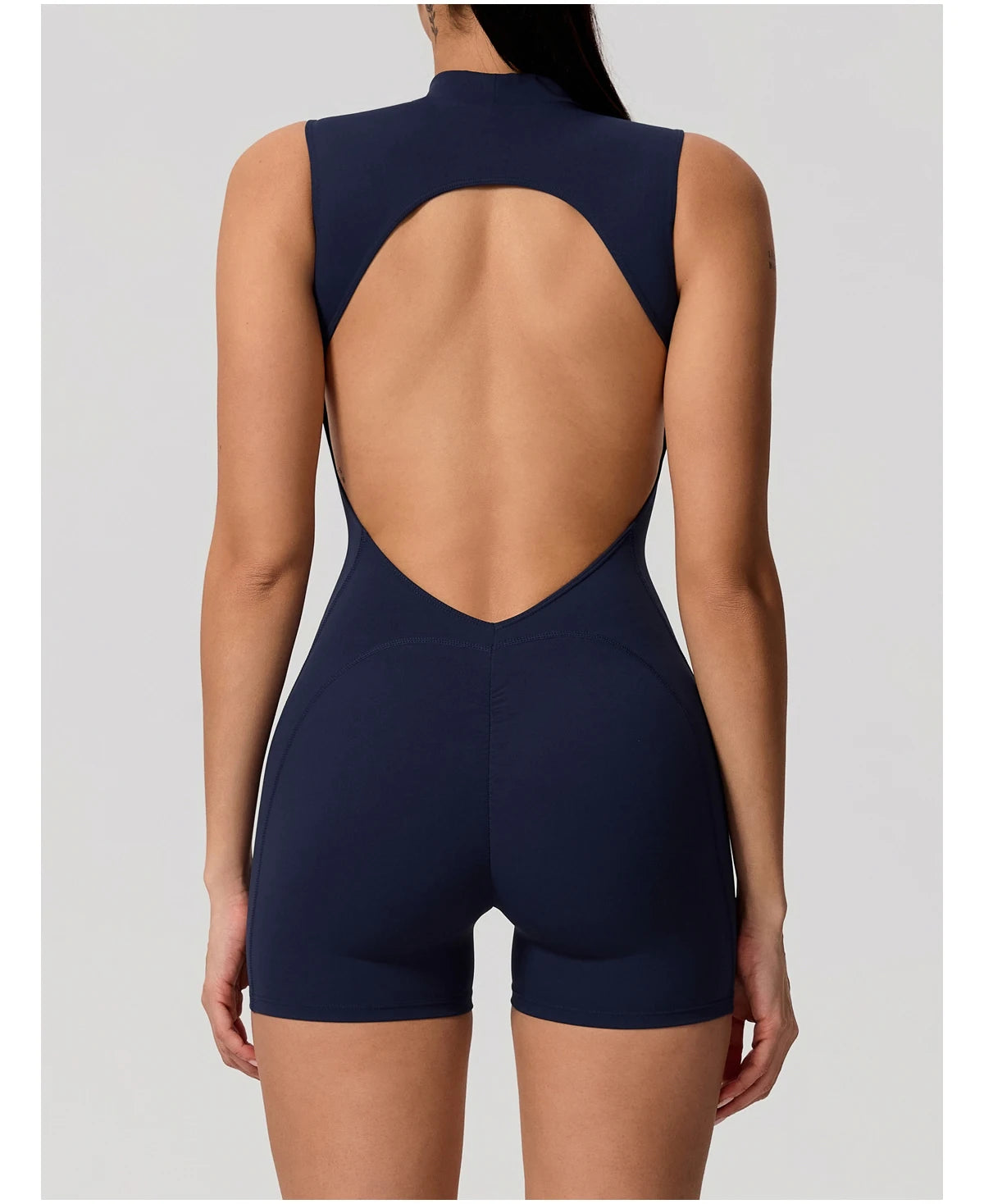 Hearuisavy Sports Overalls Women Gym High Stretch Sleeveless Yoga Bodysuit Running Push Up Butt-Lifting Fitness Jumpsuit Female
