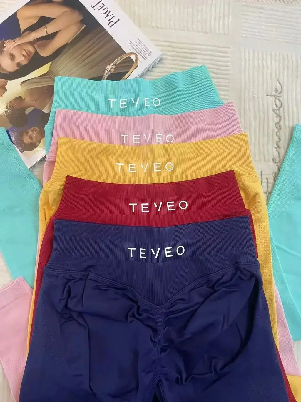 TEVEO Summer Breathable Fitness Leggings Women's Sports High Quality Yoga Pants Cycling High Stretch Sweat Wapping Running Pants