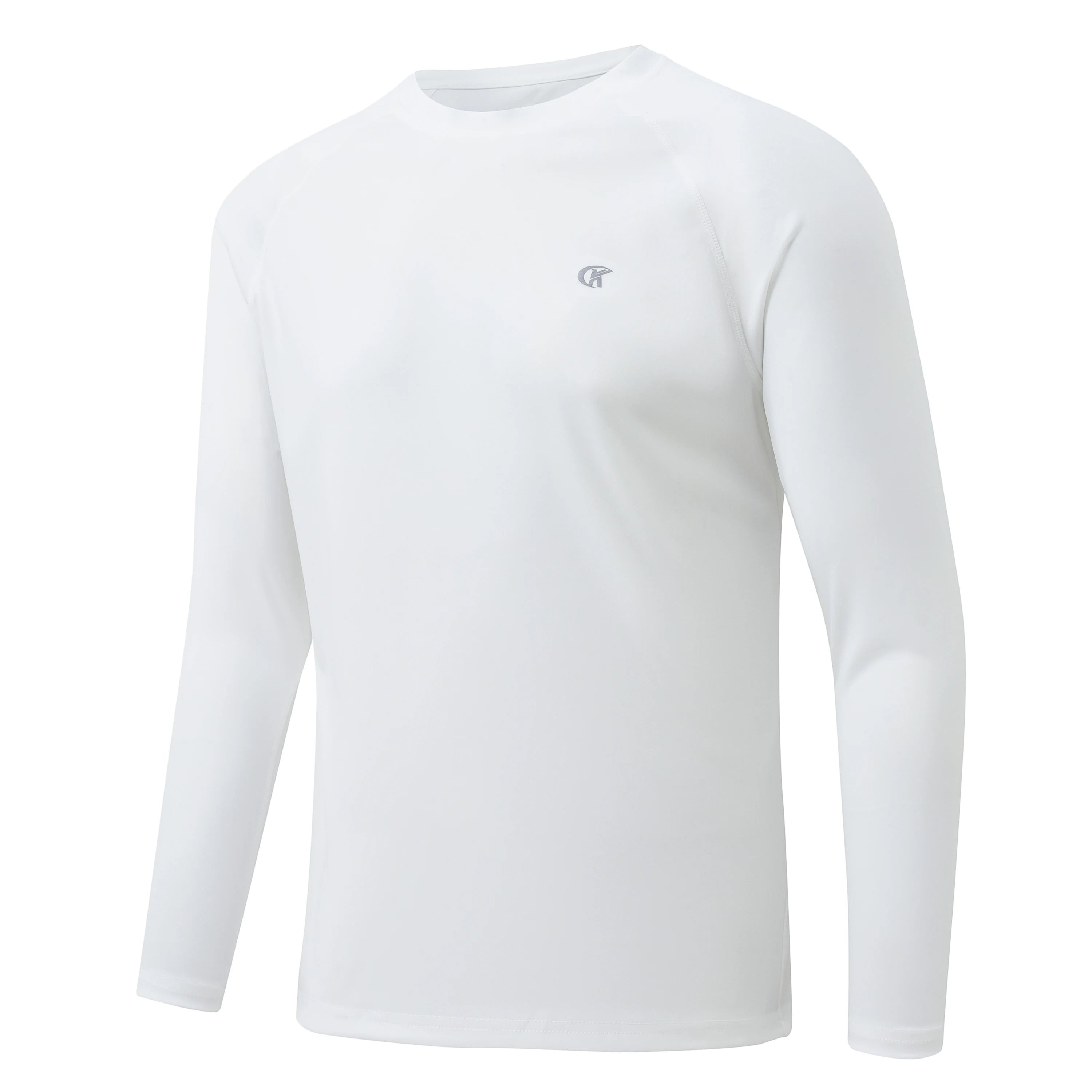 Men UPF 50+ Long Sleeve T-Shirt, Rash Guard Breathable Tops, Pullover Shirt for Sport Fishing Hiking Workout Outdoor Beach