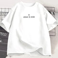 Jesus Is King Christian T Shirt Men Women Christian Merch Jesus T-Shirt Faith Short Sleeve Round Neck Graphic Tees Streetwear