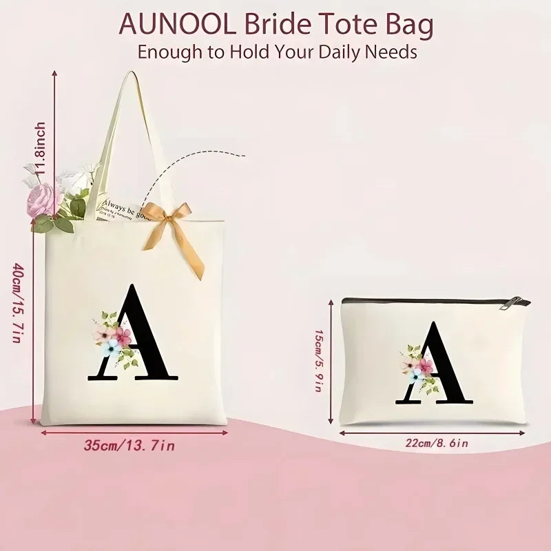 2pcs Lana Del Rey Fashion Women's Handbag Ldr Y2K Canvas Shoulder Bag Cosmetic Organizer Eco Large Capacity Shopping Bag Wallet