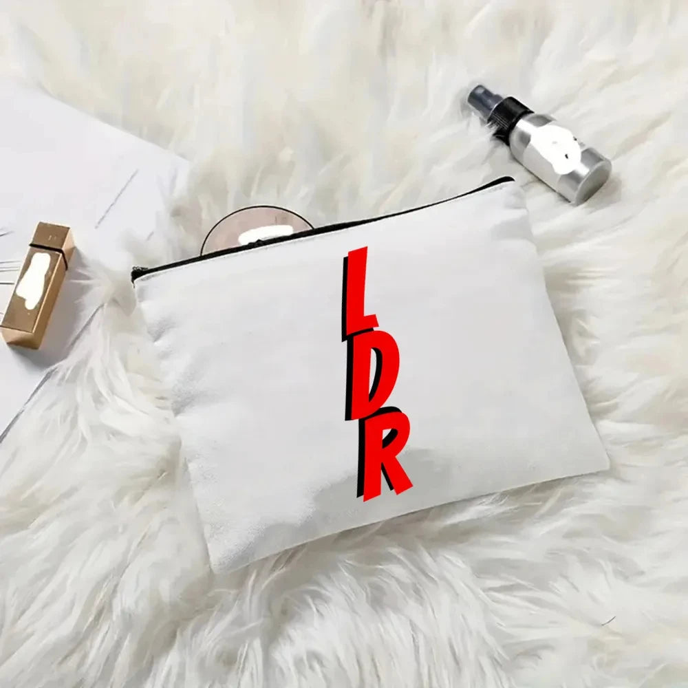 2pcs Lana Del Rey Fashion Women's Handbag Ldr Y2K Canvas Shoulder Bag Cosmetic Organizer Eco Large Capacity Shopping Bag Wallet