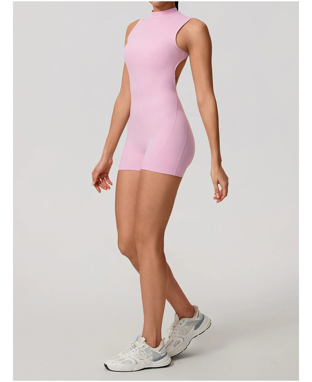 Hearuisavy Sports Overalls Women Gym High Stretch Sleeveless Yoga Bodysuit Running Push Up Butt-Lifting Fitness Jumpsuit Female