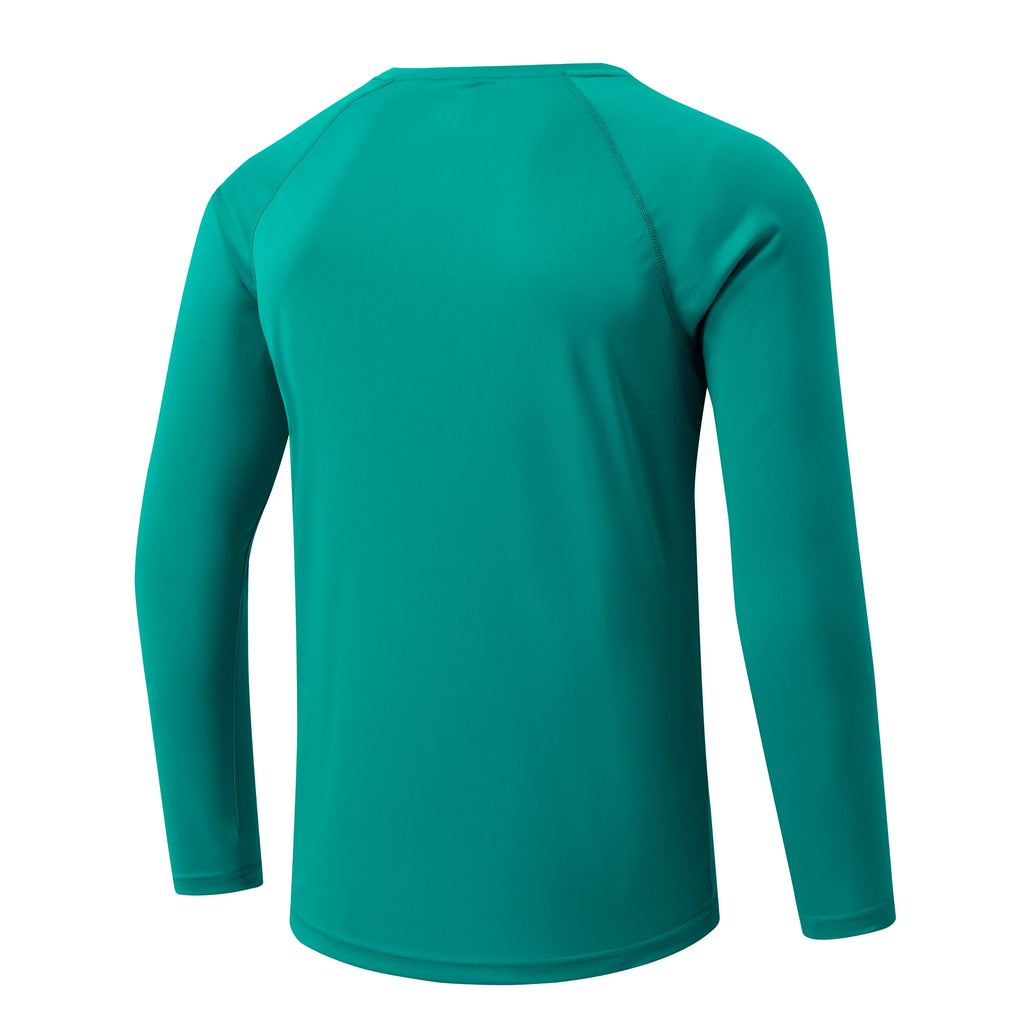 Men UPF 50+ Long Sleeve T-Shirt, Rash Guard Breathable Tops, Pullover Shirt for Sport Fishing Hiking Workout Outdoor Beach