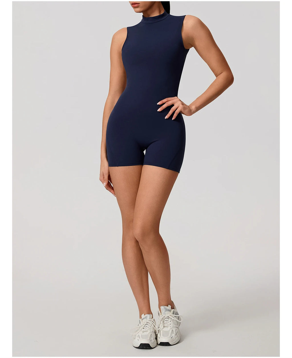 Hearuisavy Sports Overalls Women Gym High Stretch Sleeveless Yoga Bodysuit Running Push Up Butt-Lifting Fitness Jumpsuit Female