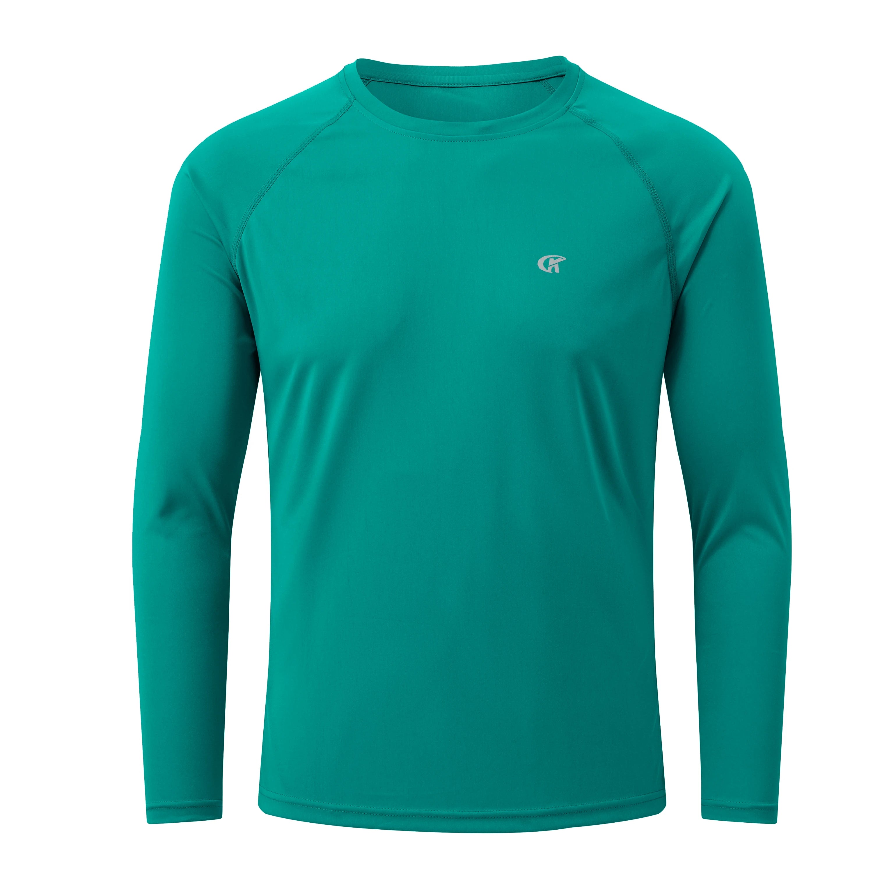 Men UPF 50+ Long Sleeve T-Shirt, Rash Guard Breathable Tops, Pullover Shirt for Sport Fishing Hiking Workout Outdoor Beach