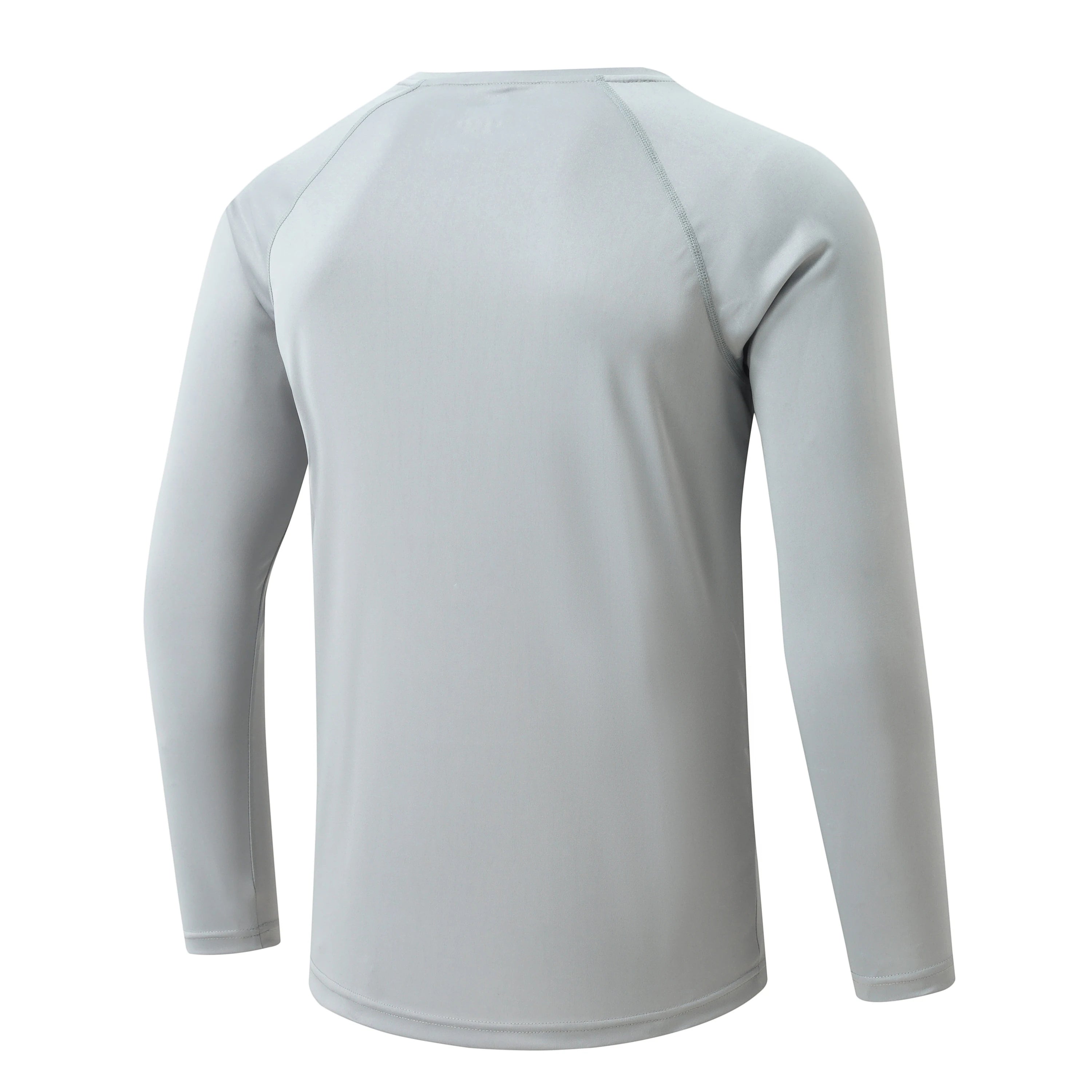 Men UPF 50+ Long Sleeve T-Shirt, Rash Guard Breathable Tops, Pullover Shirt for Sport Fishing Hiking Workout Outdoor Beach