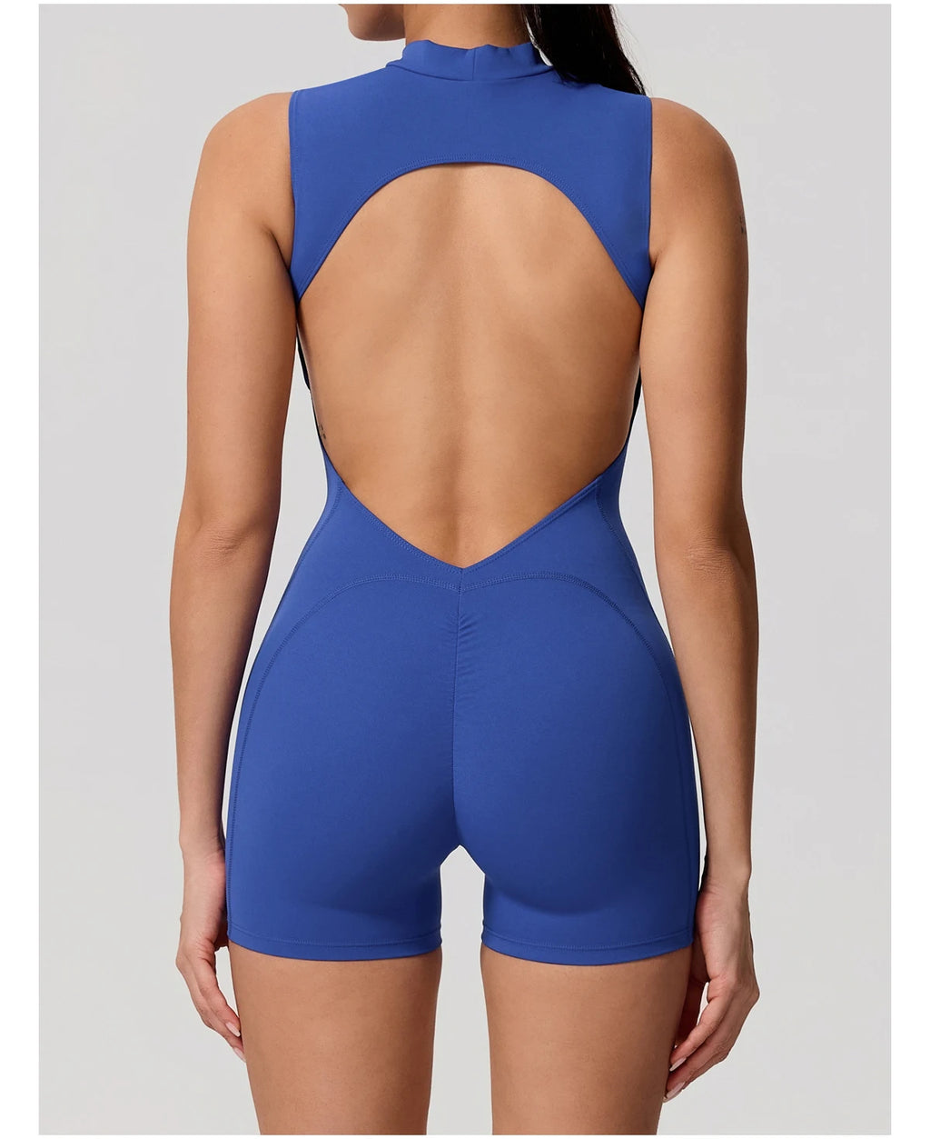 Hearuisavy Sports Overalls Women Gym High Stretch Sleeveless Yoga Bodysuit Running Push Up Butt-Lifting Fitness Jumpsuit Female
