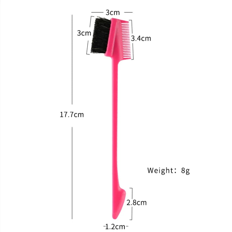 2pcs Professional Edge Brush Hairdressing Styling Tools for Precision Hair Cutting And Grooming