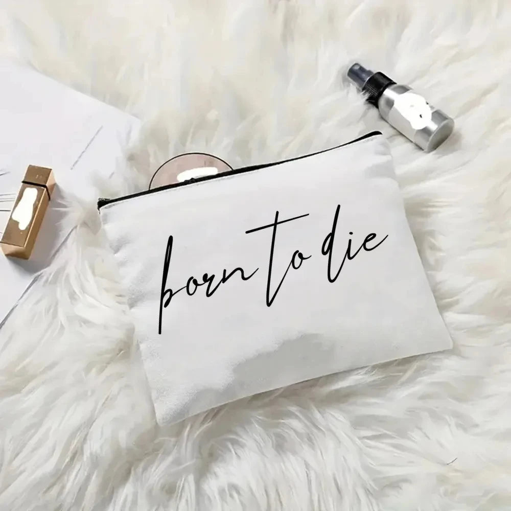 2pcs Lana Del Rey Fashion Women's Handbag Ldr Y2K Canvas Shoulder Bag Cosmetic Organizer Eco Large Capacity Shopping Bag Wallet