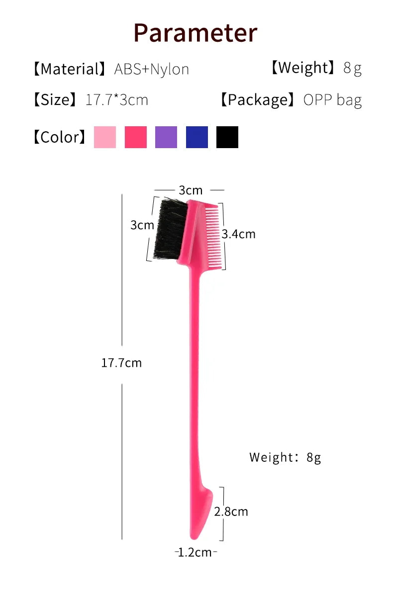 2pcs Professional Edge Brush Hairdressing Styling Tools for Precision Hair Cutting And Grooming