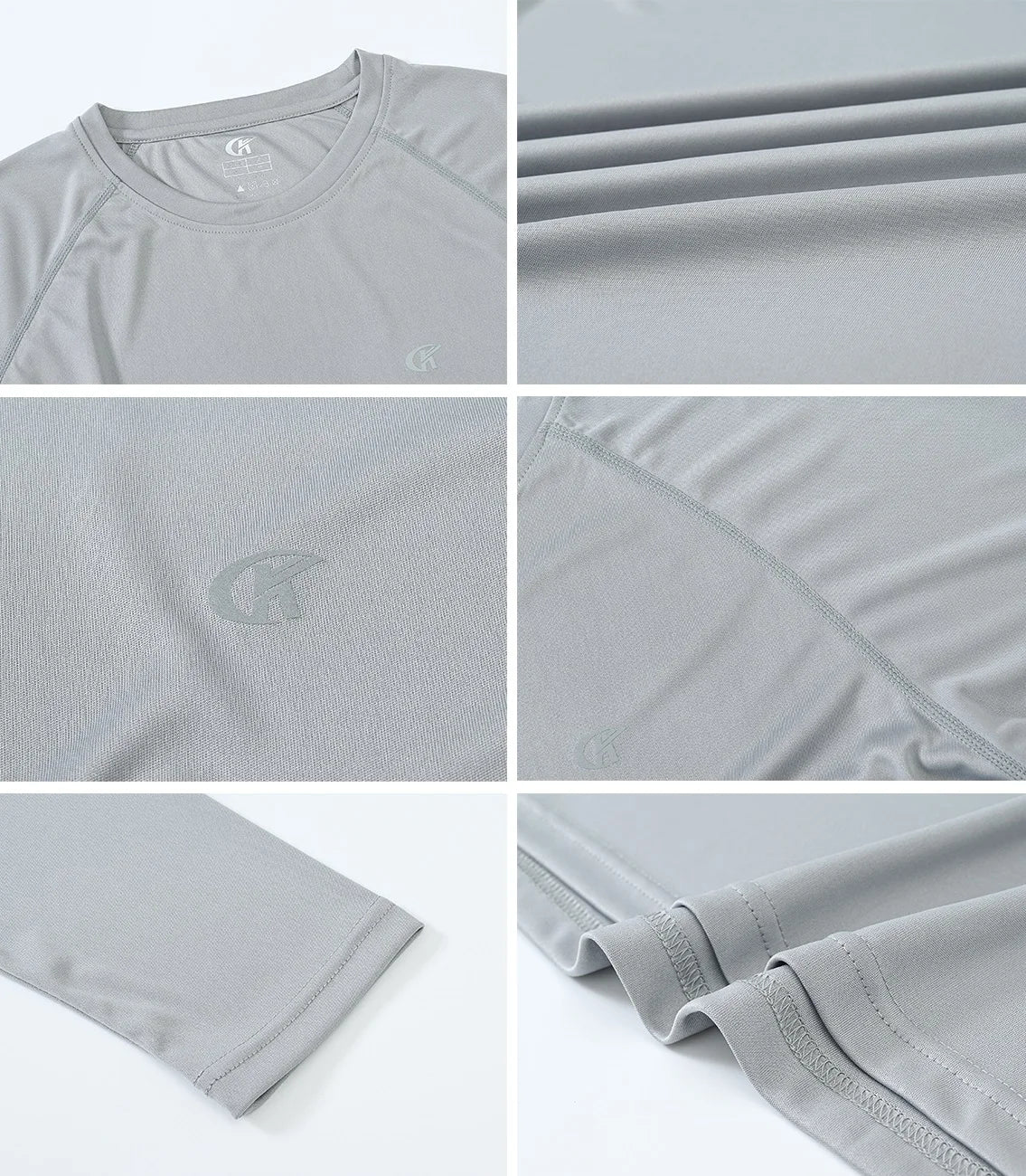 Men UPF 50+ Long Sleeve T-Shirt, Rash Guard Breathable Tops, Pullover Shirt for Sport Fishing Hiking Workout Outdoor Beach