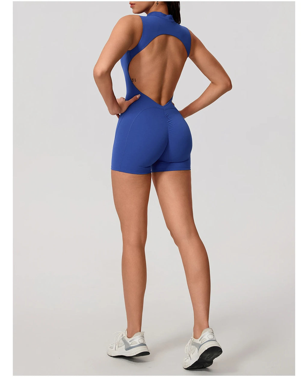 Hearuisavy Sports Overalls Women Gym High Stretch Sleeveless Yoga Bodysuit Running Push Up Butt-Lifting Fitness Jumpsuit Female