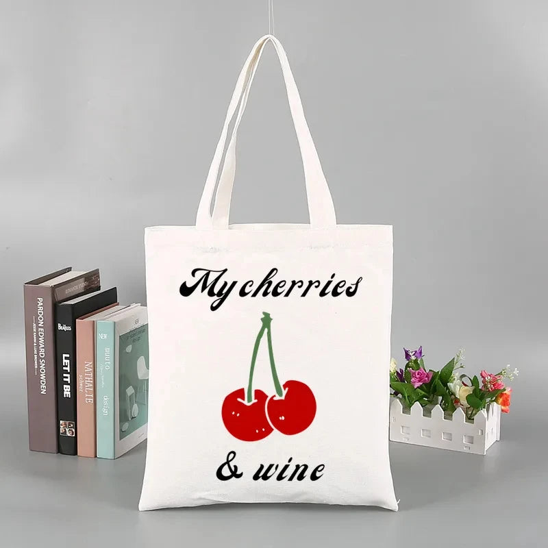 2pcs Lana Del Rey Fashion Women's Handbag Ldr Y2K Canvas Shoulder Bag Cosmetic Organizer Eco Large Capacity Shopping Bag Wallet
