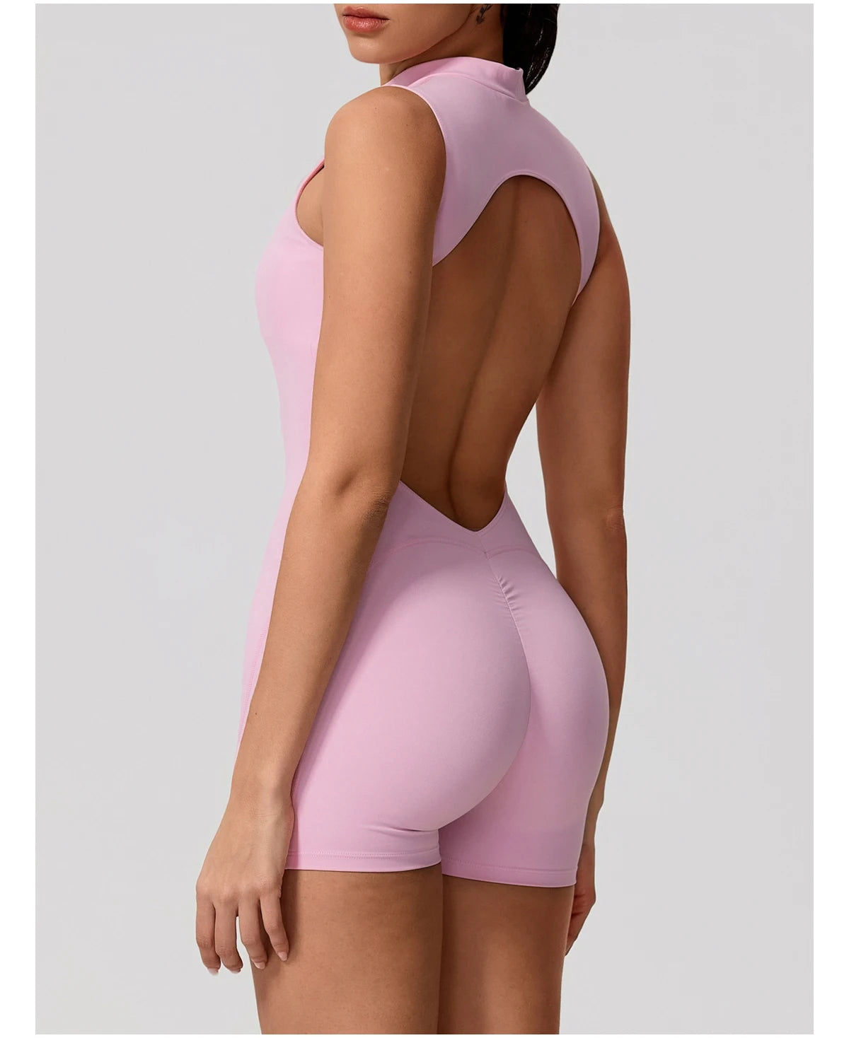 Hearuisavy Sports Overalls Women Gym High Stretch Sleeveless Yoga Bodysuit Running Push Up Butt-Lifting Fitness Jumpsuit Female