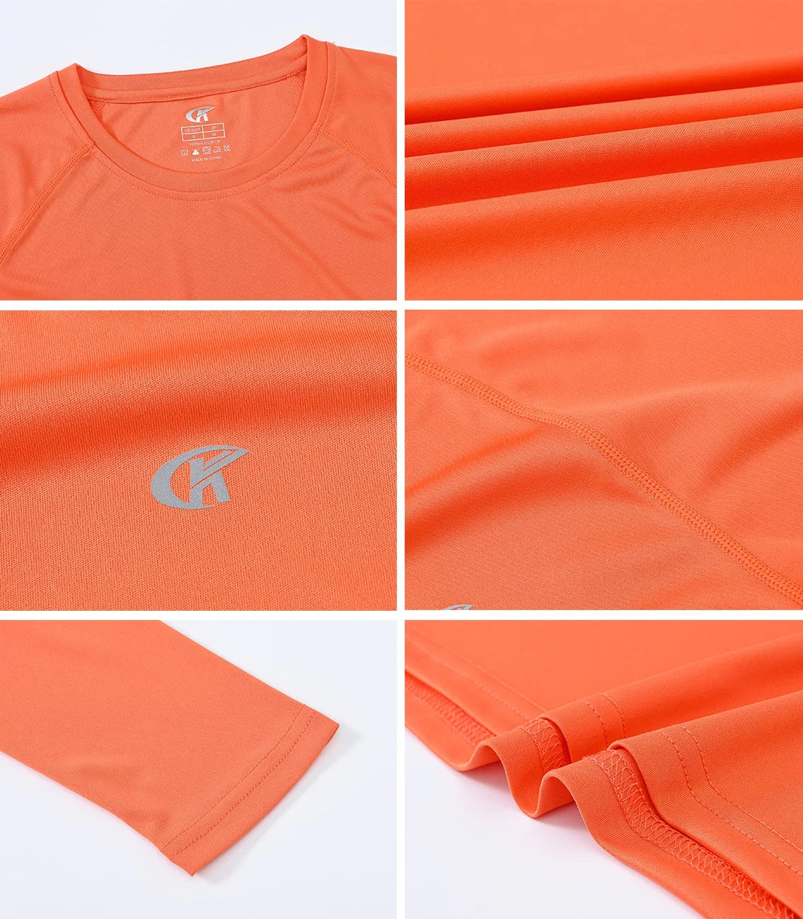 Men UPF 50+ Long Sleeve T-Shirt, Rash Guard Breathable Tops, Pullover Shirt for Sport Fishing Hiking Workout Outdoor Beach