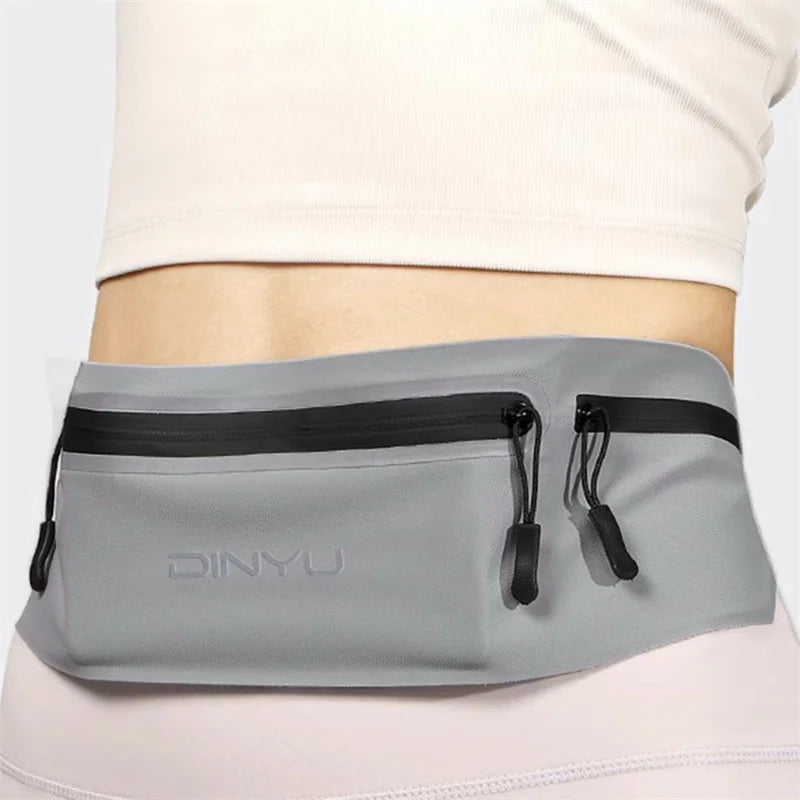 Men Women Running Waist Pack Wallet Adjustable Sports Pouch Belt Portable Phone Holder Gym Bag Invisible Waterproof Waistband