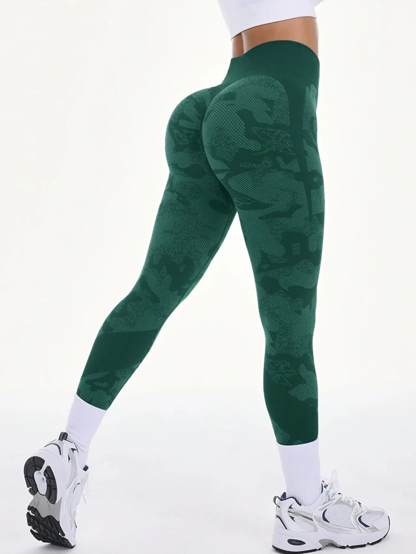 Women Camouflage Leggings Gym Fitness Athletic Workout Elastic Scrunch Leggins Yoga Pants Sports High Waist Training Tights