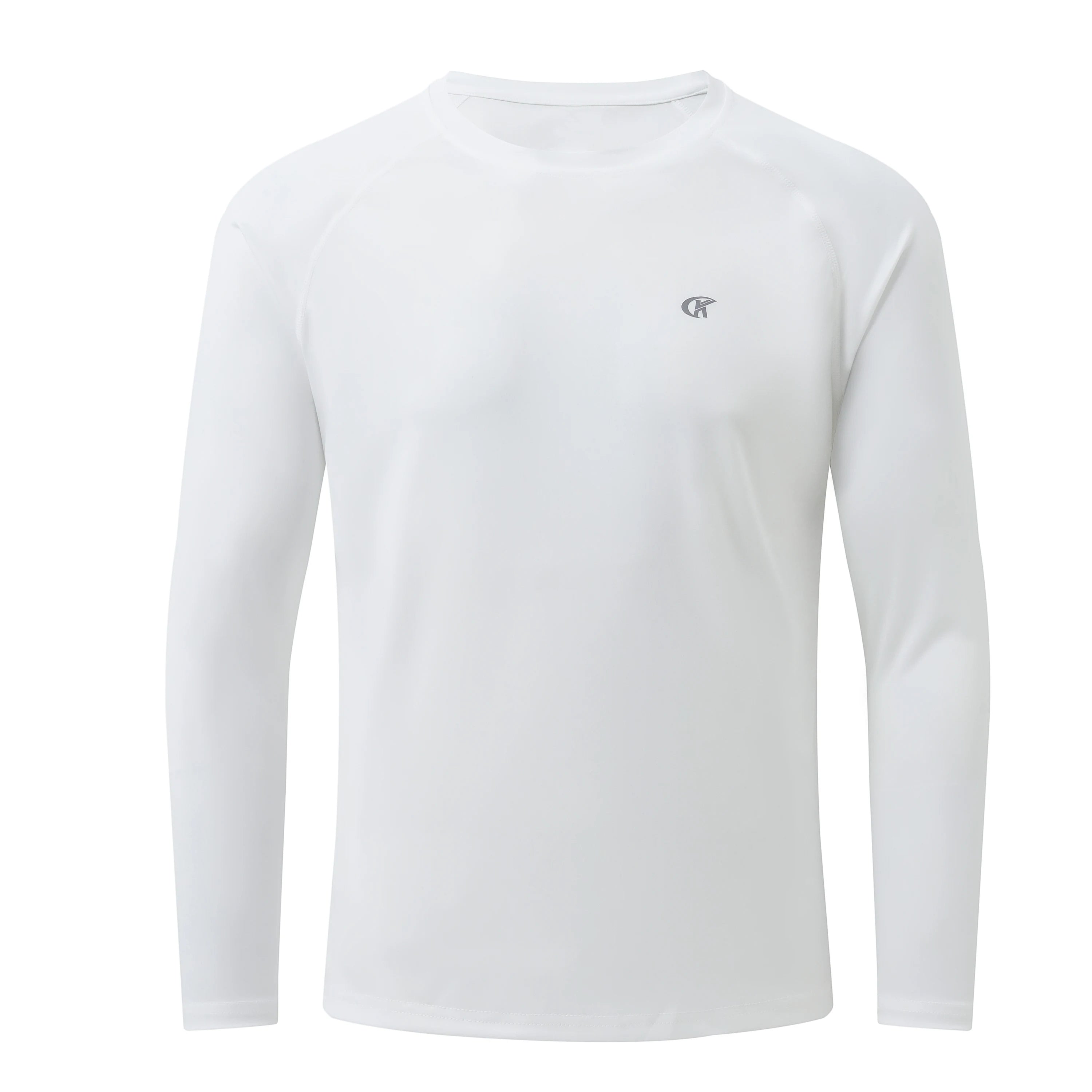 Men UPF 50+ Long Sleeve T-Shirt, Rash Guard Breathable Tops, Pullover Shirt for Sport Fishing Hiking Workout Outdoor Beach