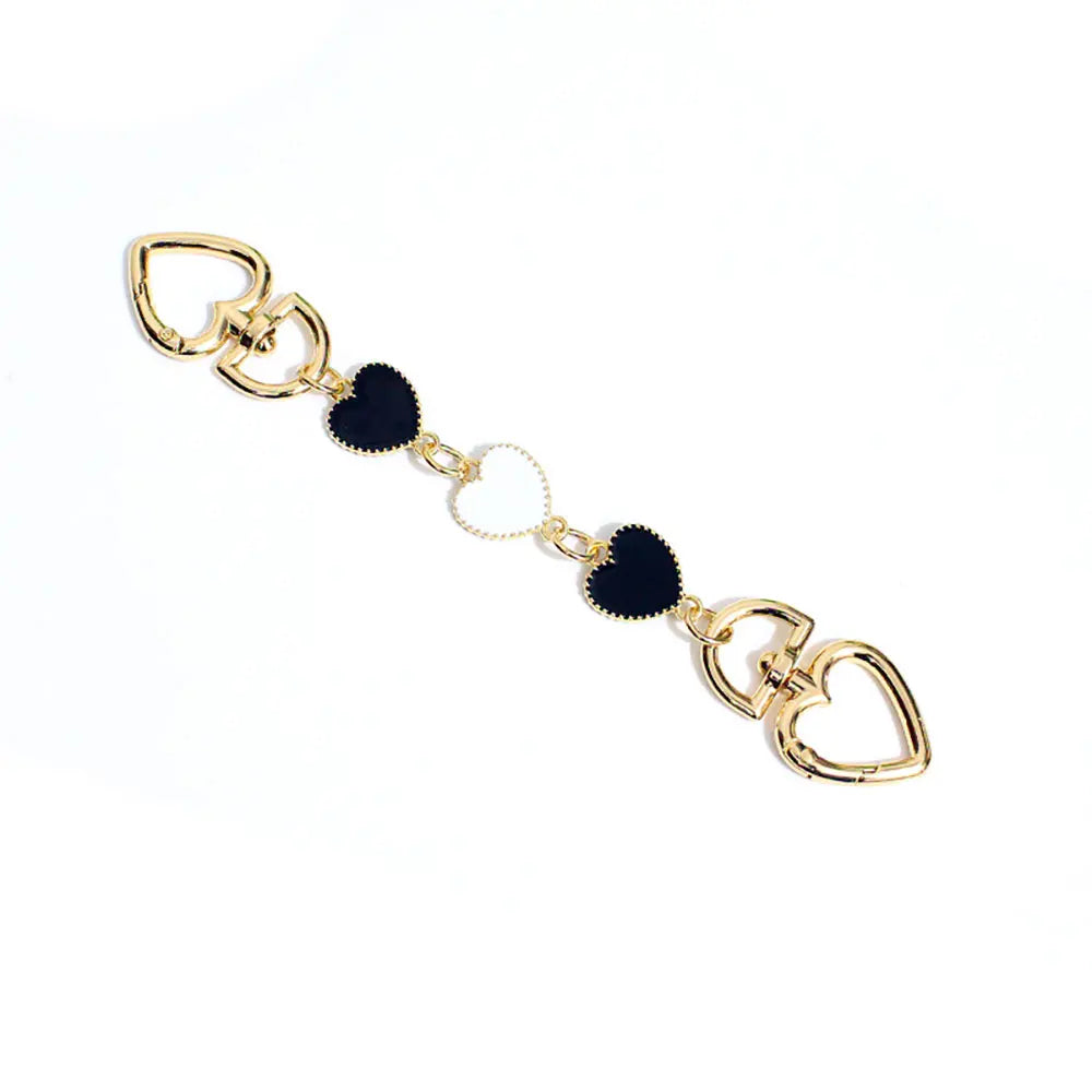 1Pcs Bag Extender Chain Purse Strap Extender Hearts Shape Replacement Purse Strap Extender Bag Charms