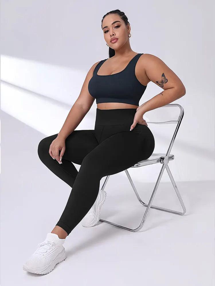 Women's High Waist Sports Leggings Nude Feeling Tummy Control Butt Lifting Fitness Running Yoga Pants For Outdoor Wear Clothes