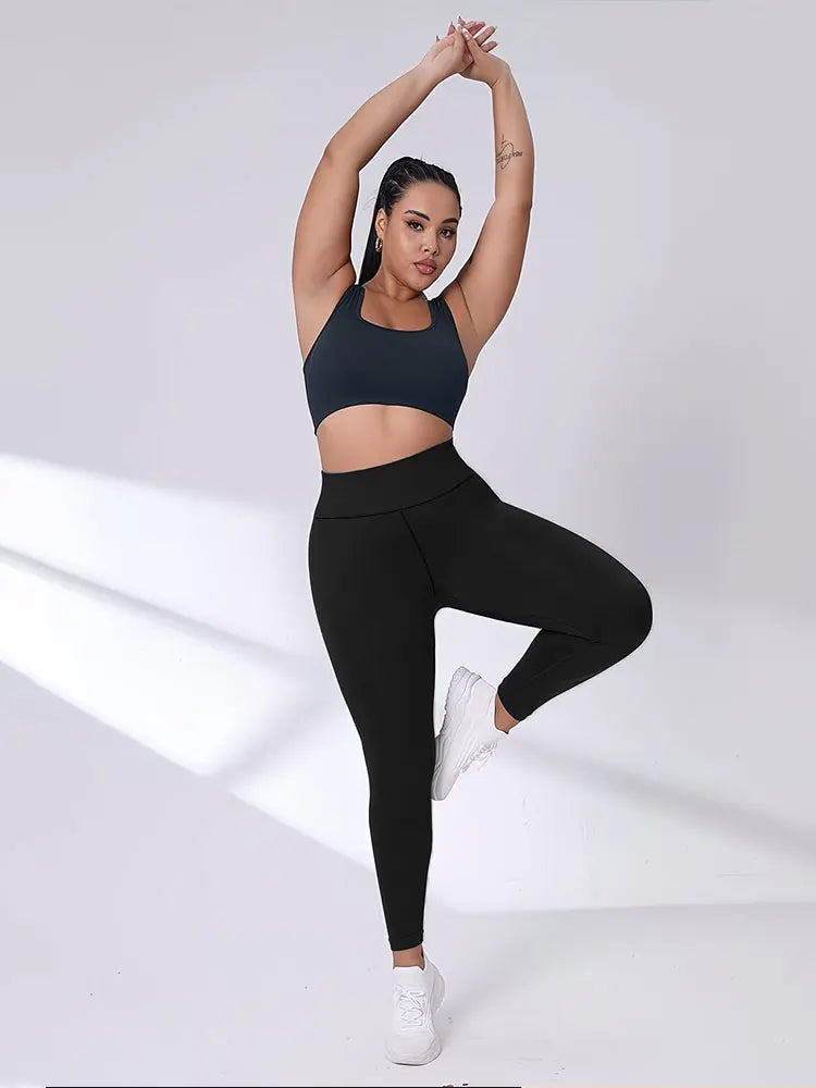 Women's High Waist Sports Leggings Nude Feeling Tummy Control Butt Lifting Fitness Running Yoga Pants For Outdoor Wear Clothes