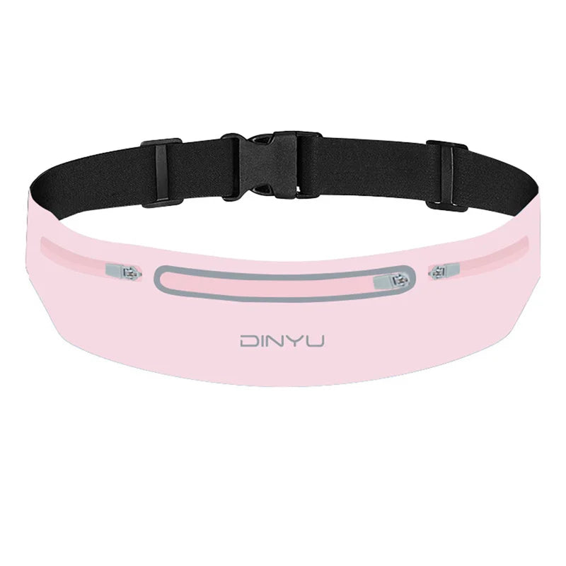 Men Women Running Waist Pack Wallet Adjustable Sports Pouch Belt Portable Phone Holder Gym Bag Invisible Waterproof Waistband