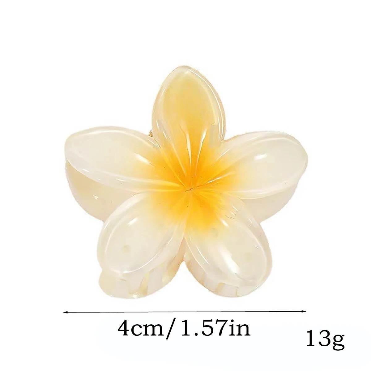 Hawaiian Gradient Hair Clips Flower Hair Claws Women Small Size Fashion Headwear Hairpin Crab Barrette Hair Accessories