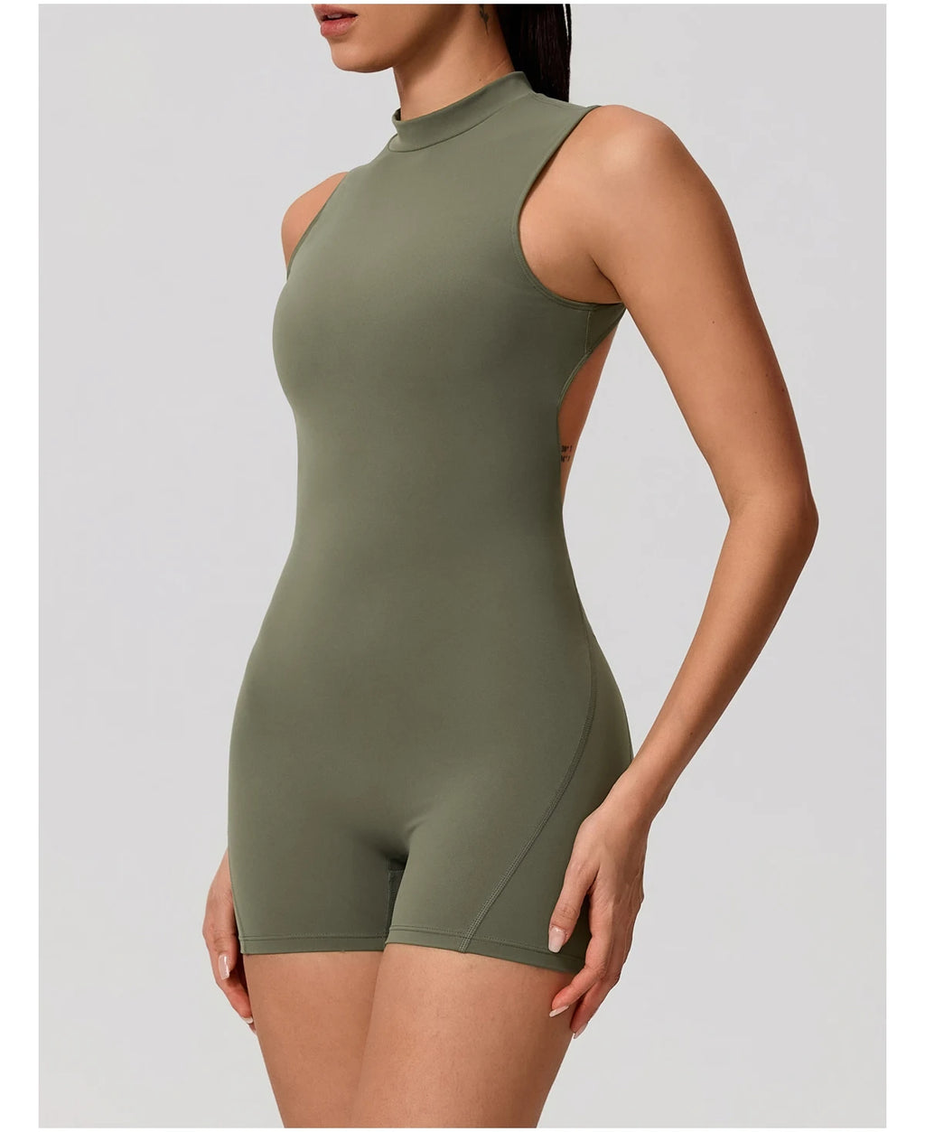 Hearuisavy Sports Overalls Women Gym High Stretch Sleeveless Yoga Bodysuit Running Push Up Butt-Lifting Fitness Jumpsuit Female